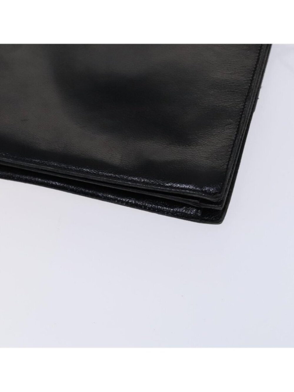 Authentic SAINT LAURENT Shoulder Bag Leather Embossed Black - Picture 10 of 16